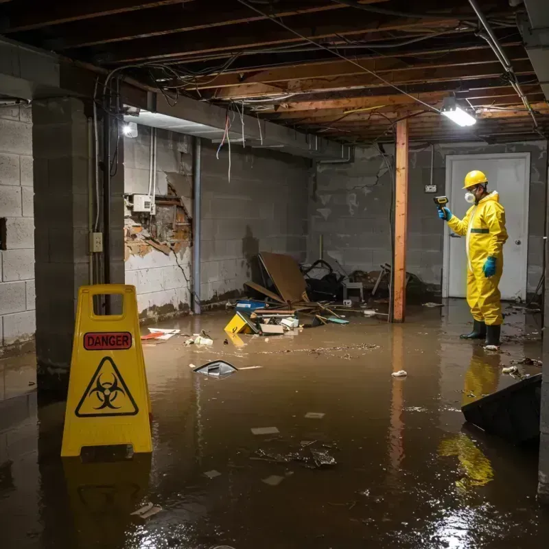 Flooded Basement Electrical Hazard in Aurora County, SD Property